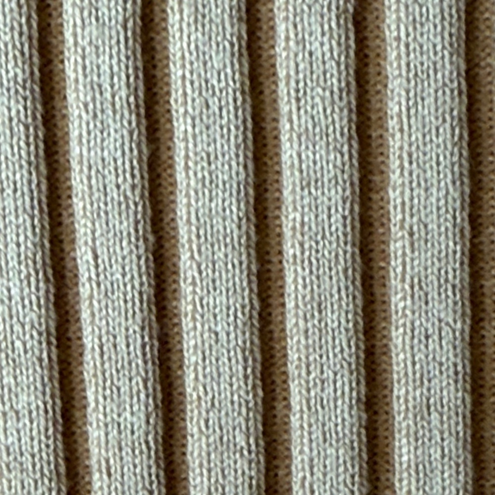 Anthropologie Ribbed Off-Shoulder Midi Dress in Beige - Picture 5 of 8
